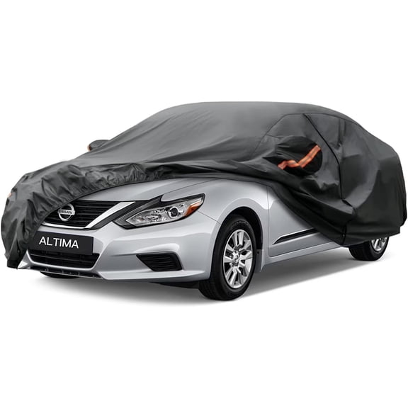 KouKou 7 Layers Sedan Car Cover Custom Fit Nissan Altima (2002-2022) Waterproof All Weather for Automobiles, Full Exterior Covers Sun Rain Protection UV Protection Deliver About 3-10 Days