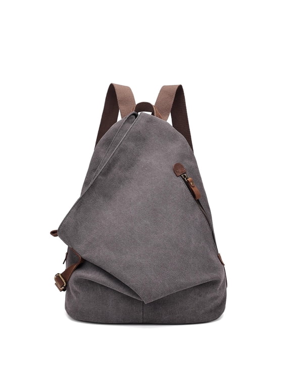 Canvas Vintage Backpack – Large Casual Daypack Outdoor Travel Rucksack Hiking Backpacks for Men Women