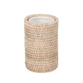 thumbnail image 1 of Kouboo La Jolla Rattan Bathroom Tumbler And Toothbrush Holder, Tooth Brushing and Toothpaste Storage Organizer for Sink, White Wash, 1 of 12