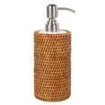 thumbnail image 1 of Kouboo La Jolla Rattan Liquid Soap Rustic Dispenser, Indoor Kitchen Bathroom Countertop, Hand Soap Dispenser, Farmhouse Decor, Housewarming Gift, Honey Brown, 1 of 12