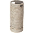 thumbnail image 1 of Kouboo La Jolla Rattan Round Handmade Umbrella Holder Freestanding Cane Stand Decorative, Catch, Stand For Entryway, White Wash, 1 of 15