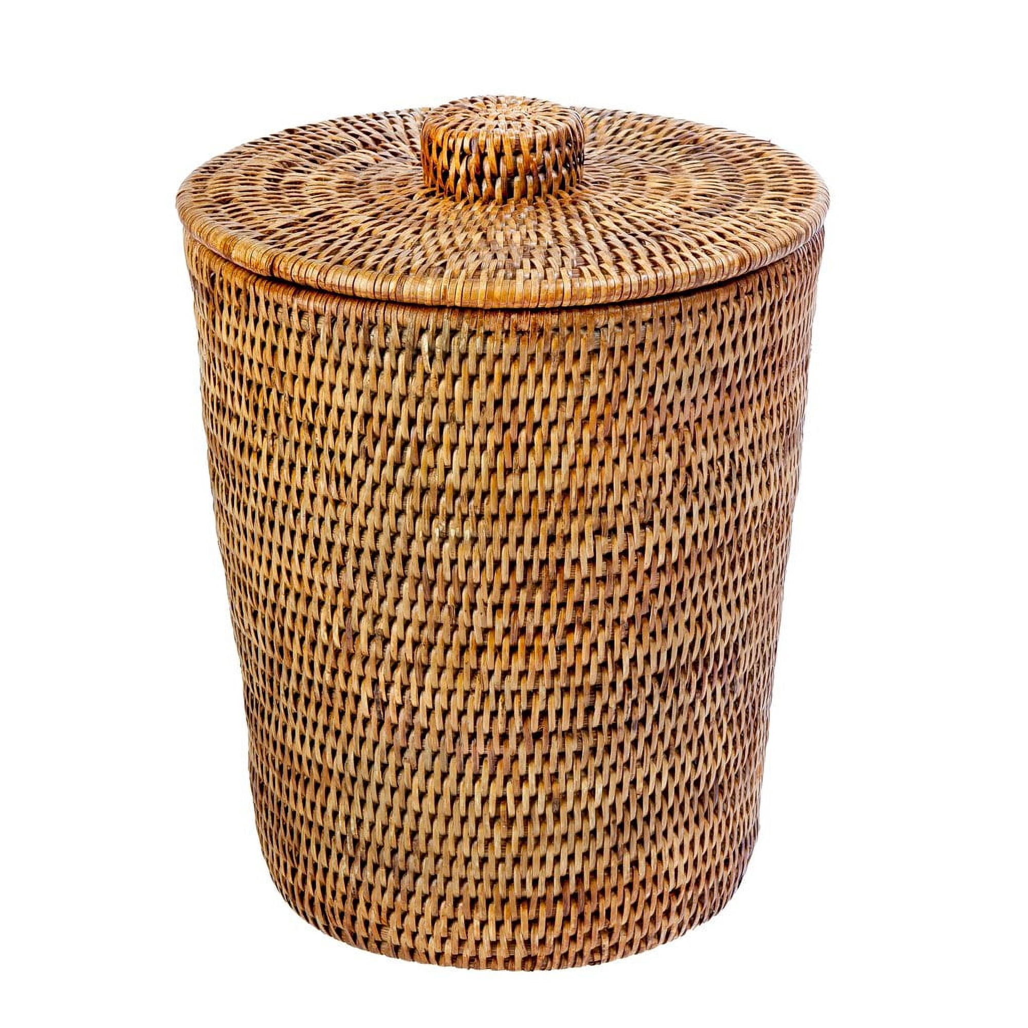 Rattan Wastebasket