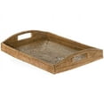 thumbnail image 1 of Kouboo La Jolla Rectangular Rattan Serving Tray with Handles, Decorative Serving Tray for Breakfast, Drinks, Snack, Honey Brown, 1 of 5