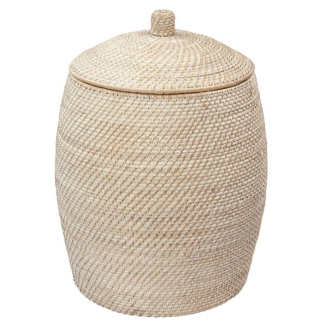 Kouboo Laguna Rattan Beehive Hamper With Liner, Removable Cotton Liner ...