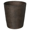 thumbnail image 1 of Kouboo Loma Round Rattan Paper Waste Basket, Bathroom, Basket for Dry Or Organic Waste, Basket Garbage, Container Bin, Espresso, 1 of 9