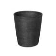 Kouboo Loma Round Rattan Paper Waste Basket (Black)