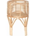 thumbnail image 1 of Kouboo Rattan Indoor Plant Stand, Rattan Plant Stand Basket Wicker, Rattan Plant Display Plant Holder Organizer For Home Balcony Living Room, Small, Natural, 1 of 6