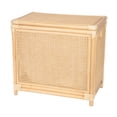 thumbnail image 1 of Kouboo Rectangular Rattan Cane Clothes Hamper And Laundry Basket With Removable Liner & Lid, 2 Loads, Natural, 1 of 11