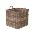 thumbnail image 1 of Kouboo Square Rattan Basket, Decorative Storage Basket and Planter, Living Room, Blankets, Laundry Basket, Linens, 1 of 12