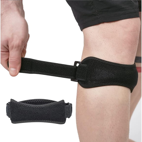 Koudindg 2PCS Knee Straps Patella Tendon Support Magnetic Neoprene Brace Adjustable Kneepad Belted Sports Knee Brace