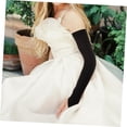 thumbnail image 1 of Koudindg Christmas Elegant Satin Fingerless Gloves - Elbow-Length Accessory for Holiday Parties, Weddings, Evening Events, Matches Bridal Gowns & Formal Wear, 1 of 8