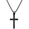 thumbnail image 1 of Koudindg Cross Necklace for Men Women, Cross Chain, Cross Necklace, Silver Gold Black Cross Necklaces for Men, Mens Cross Necklaces, Cross Pendant, 1 of 6