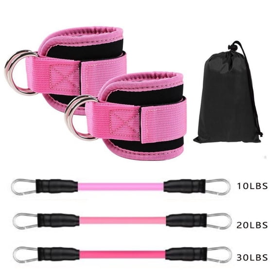 Koudindg Premium Gym Ankle Cable Attachments - One Size Fits All Comfort Padded Ankle Straps for Cable Machines, Glute Kickback Strap for Men & Women