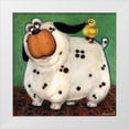 thumbnail image 1 of Kourosh 12x12 White Modern Wood Framed Museum Art Print Titled - Theres a Duck in My Ear, 1 of 4