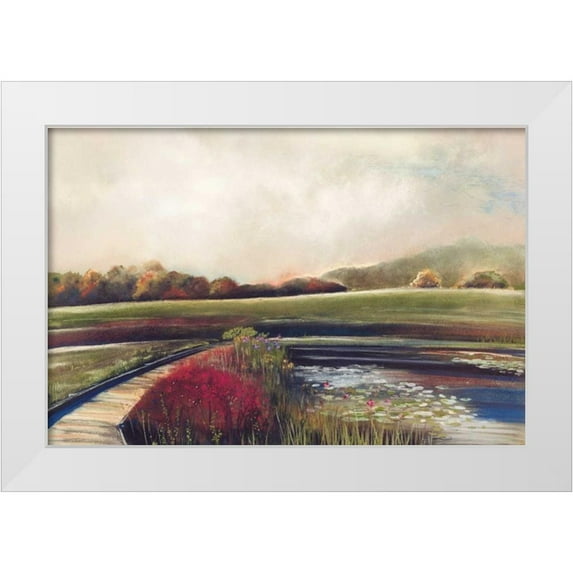 Koury, Aleah 14x11 White Modern Wood Framed Museum Art Print Titled - Edge of Autumn