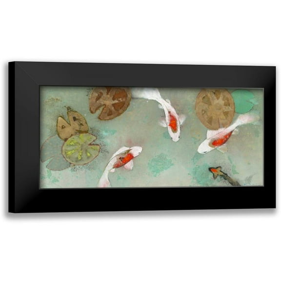Koury, Aleah 14x9 Black Modern Framed Museum Art Print Titled - Floating Motion III