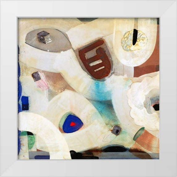 Koury, Aleah 15x15 White Modern Wood Framed Museum Art Print Titled - Brain Freeze 1
