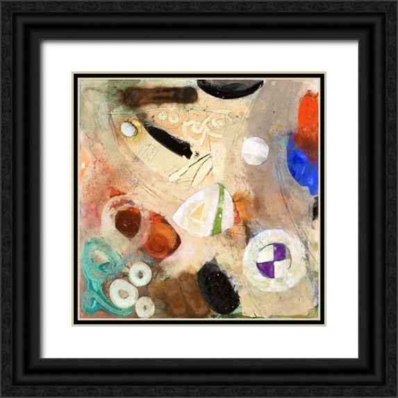 Koury, Aleah 20x20 Black Ornate Wood Framed with Double Matting Museum Art Print Titled - When We Think 2