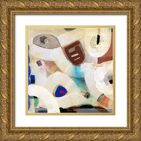 Koury, Aleah 26x26 Gold Ornate Wood Framed with Double Matting Museum Art Print Titled - Brain Freeze 1