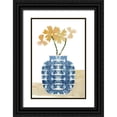 thumbnail image 1 of Kouta, Flora 11x14 Black Ornate Wood Framed with Double Matting Museum Art Print Titled - Colorful Decorative Pot I, 1 of 4