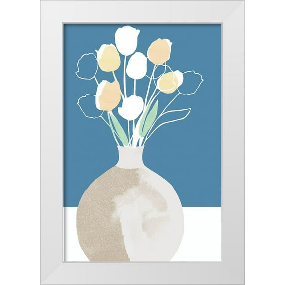 Kouta, Flora 11x14 White Modern Wood Framed Museum Art Print Titled - Spring Fresh III