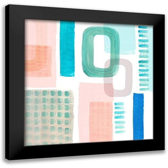 Kouta, Flora 12x12 Black Modern Framed Museum Art Print Titled - Floating III