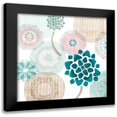 thumbnail image 1 of Kouta, Flora 12x12 Black Modern Framed Museum Art Print Titled - Mint Discs I, 1 of 5