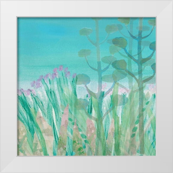 Kouta, Flora 12x12 White Modern Wood Framed Museum Art Print Titled - Beach Reeds II