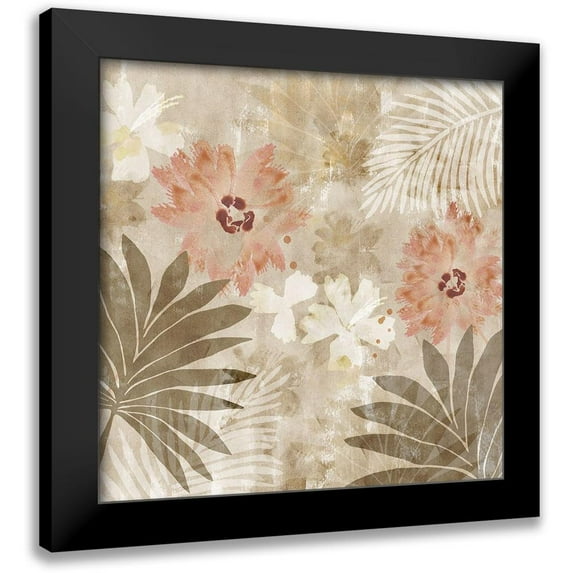 Kouta, Flora 15x15 Black Modern Framed Museum Art Print Titled - Flower Memories II