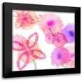 thumbnail image 1 of Kouta, Flora 15x15 Black Modern Framed Museum Art Print Titled - Pink Poppies II, 1 of 5