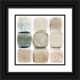 thumbnail image 1 of Kouta, Flora 15x15 Black Ornate Wood Framed with Double Matting Museum Art Print Titled - Beach Rocks III, 1 of 4
