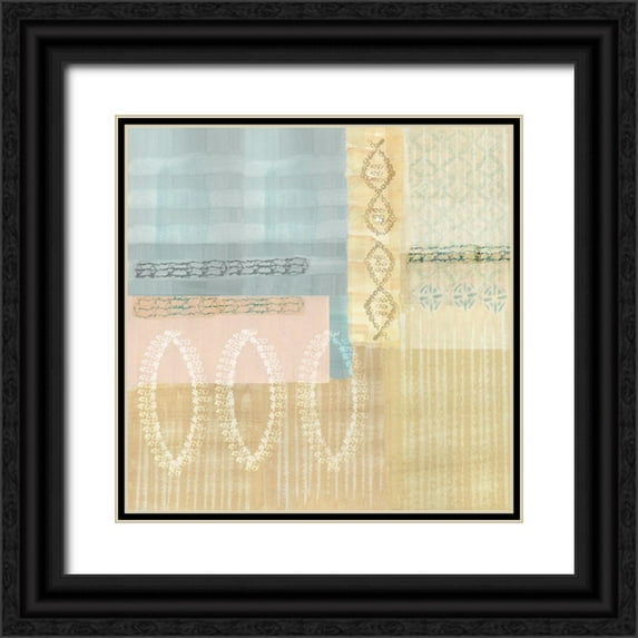 Kouta, Flora 15x15 Black Ornate Wood Framed with Double Matting Museum Art Print Titled - Corn Field II
