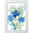 thumbnail image 1 of Kouta, Flora 17x24 White Modern Wood Framed Museum Art Print Titled - Blue Poppies II, 1 of 4