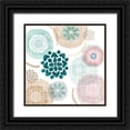 thumbnail image 1 of Kouta, Flora 20x20 Black Ornate Wood Framed with Double Matting Museum Art Print Titled - Mint Discs II, 1 of 4