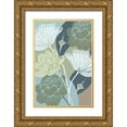 thumbnail image 1 of Kouta, Flora 23x32 Gold Ornate Wood Framed with Double Matting Museum Art Print Titled - Art Deco Flowers, 1 of 4