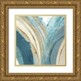 thumbnail image 1 of Kouta, Flora 26x26 Gold Ornate Wood Framed with Double Matting Museum Art Print Titled - Making Blue Waves IV, 1 of 4
