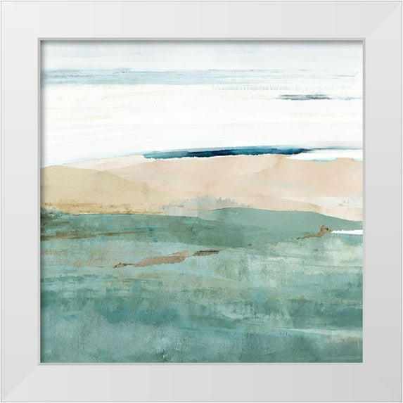 Kouta, Flora 26x26 White Modern Wood Framed Museum Art Print Titled - Allonby Squares II