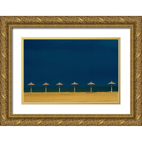 Kovach, Andriy 24x17 Gold Ornate Wood Framed with Double Matting Museum Art Print Titled - Coming Hurricane