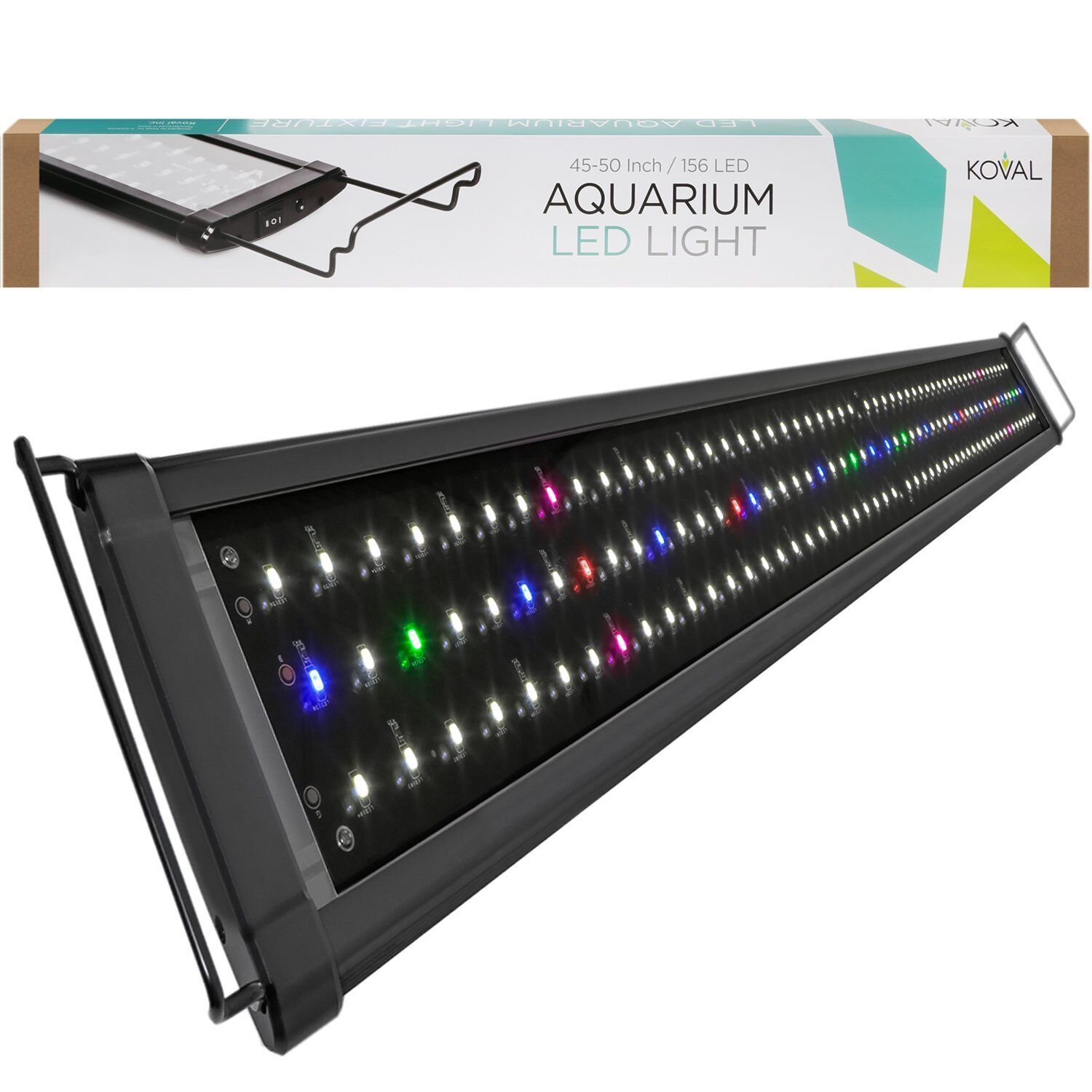Koval Inc. 156 LED Aquarium Lighting for 45 inch 50 inch Fish Tank Light Hood