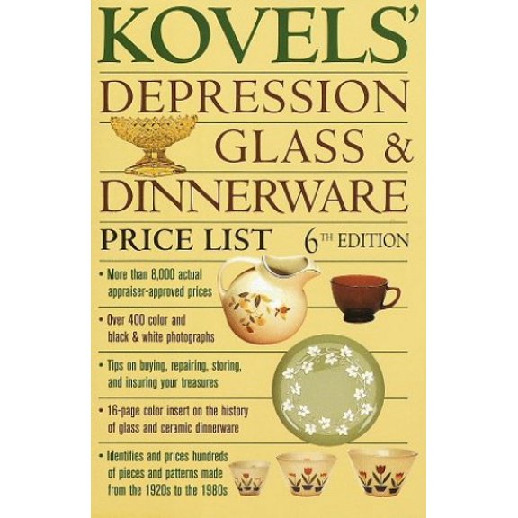 Pre-Owned Kovels' Depression Glass & Dinnerware Price List, 6th Edition (Paperback) 0609803107 9780609803103
