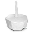 thumbnail image 1 of KoverRoos 11351 Weathermax Large Dining Set Cover with umbrella hole, White - 108 L x 82 W x 28 H in., 1 of 2