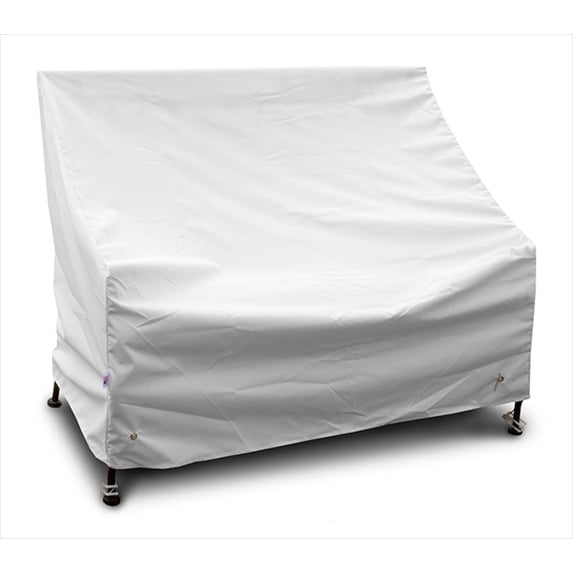 KoverRoos 14204 Weathermax 6 ft Bench-Glider Cover, White - 75 W x 28 D x 37 H in.