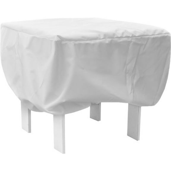 KoverRoos 14263 Weathermax 24 in. Square Table Cover, White - 24 L x 24 W x 15 H in.