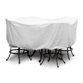 thumbnail image 1 of KoverRoos 15251 Weathermax Large Bar Set Cover with umbrella hole, White - 84 Dia x 40 H in., 1 of 2