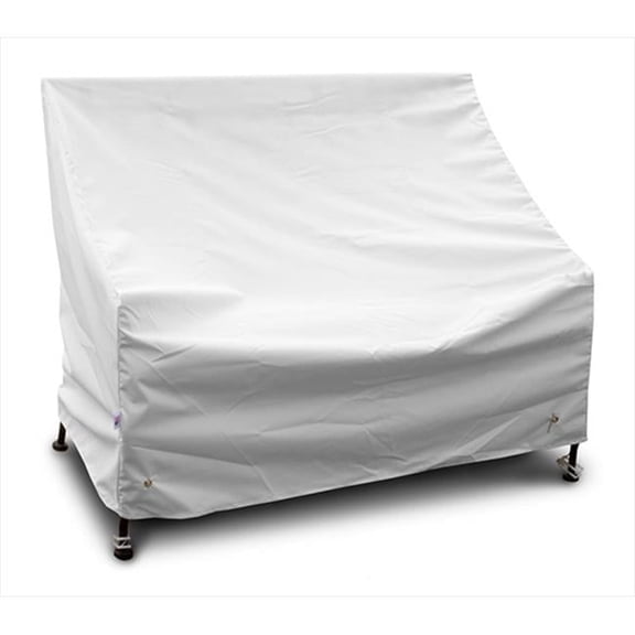 KoverRoos 17351 Weathermax Highback Loveseat-Sofa Cover, White - 49 W x 34 D x 40 H in.