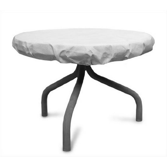 KoverRoos 21542 DuPont Tyvek 26 in. Round Table Top Cover, White - 30 Dia in.