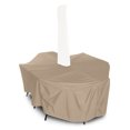 thumbnail image 1 of KoverRoos 41361 Weathermax Large High Back Dining Set Cover with umbrella hole, Toast - 112 L x 88 W x 36 H in., 1 of 2