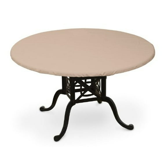 KoverRoos 41560 Weathermax 50 in. Round Table Top Cover, Toast - 54 Dia in.