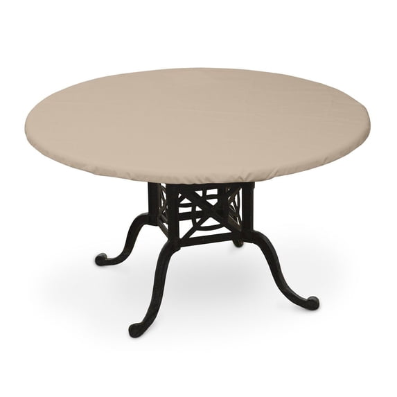 KoverRoos 41650 Weathermax 60 in. x 40 in. Oval Table Top Cover, Toast - 64 L x 45 W in.