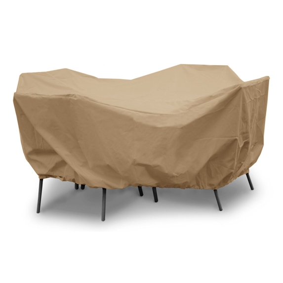KoverRoos 44242 Weathermax 60 in. Round Table Dining Set Cover, Toast - 78 Dia x 38 H in.